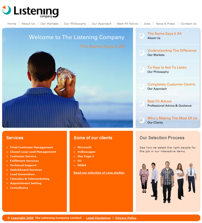 The Listening Company Website