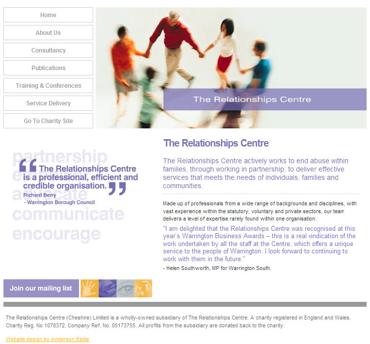 The Relationships Centre Website